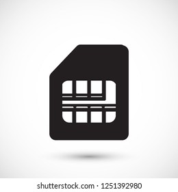 Sim card  vector icon 
