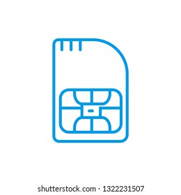 SIM card vector icon