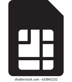 Sim Card Vector Icon