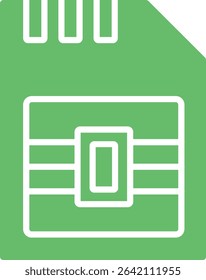 Sim Card vector icon. Can be used for printing, mobile and web applications.