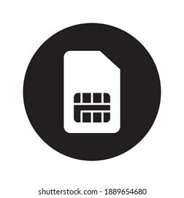 Sim Card Vector Icon Concept