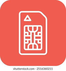 Sim card Vector Icon Design Illustration