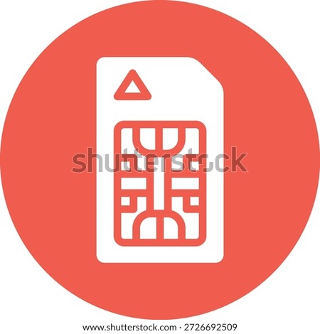 Sim card Vector Icon Design Illustration