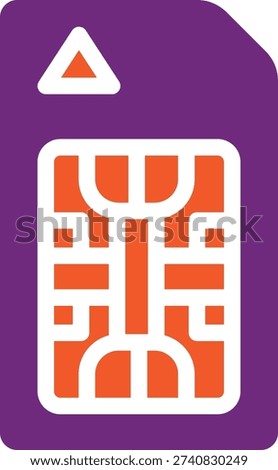 Sim card Vector Icon Design Illustration