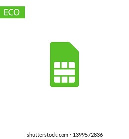 Sim card vector icon. Sim card icon symbol. Sim card - mobile slot icon. Mobile Cellular Phone Sim Card Chip Isolated on Background
