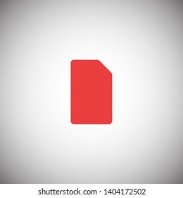 Sim card vector icon. Sim card icon symbol. Sim card - mobile slot icon. Mobile Cellular Phone Sim Card Chip Isolated on Background