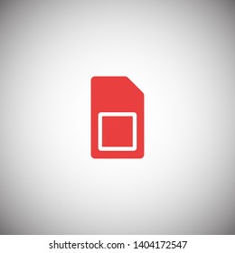 Sim card vector icon. Sim card icon symbol. Sim card - mobile slot icon. Mobile Cellular Phone Sim Card Chip Isolated on Background
