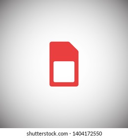 Sim card vector icon. Sim card icon symbol. Sim card - mobile slot icon. Mobile Cellular Phone Sim Card Chip Isolated on Background