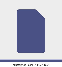 Sim card vector icon. Sim card icon symbol. Sim card - mobile slot icon. Mobile Cellular Phone Sim Card Chip Isolated on Background