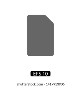Sim card vector icon. Sim card icon symbol. Sim card - mobile slot icon. Mobile Cellular Phone Sim Card Chip Isolated on Background