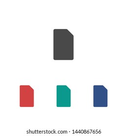 Sim card vector icon. Sim card icon symbol. Sim card - mobile slot icon. Mobile Cellular Phone Sim Card Chip Isolated on Background