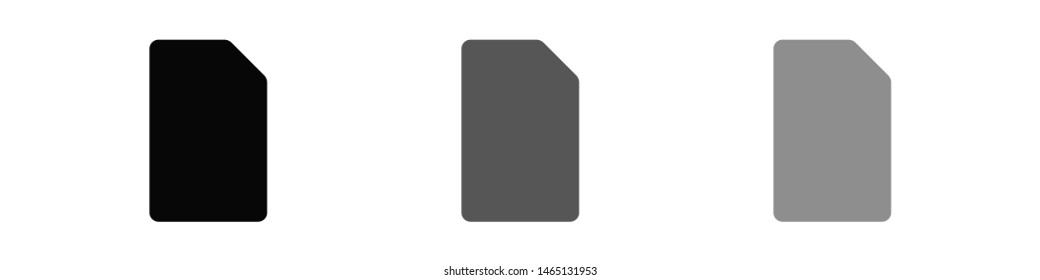 Sim card vector icon. Sim card icon symbol. Sim card - mobile slot icon. Mobile Cellular Phone Sim Card Chip Isolated on Background