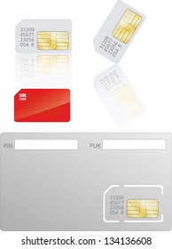 sim card. Vector Illustration