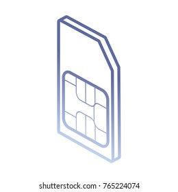 sim card  vector illustration