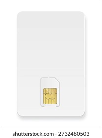 chip de ícone de telefone celular vetor do cartão Sim. Placa Sim isolada 3d design gsm. Cartão Sim. Símbolo da tecnologia de telecomunicações móveis.