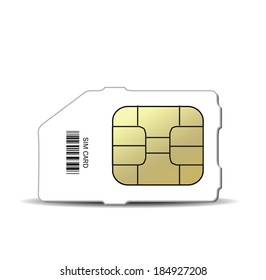 Sim card vector , phone internet communication technology sign icon, 4G