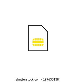 SIM Card vector simple icon perfect design