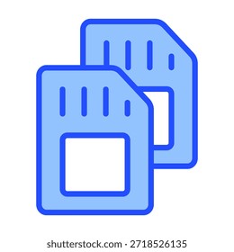 SIM Cards Icon-Element für Design