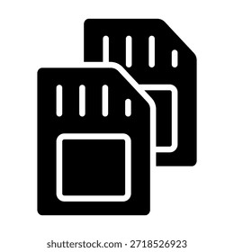 SIM Cards Icon-Element für Design