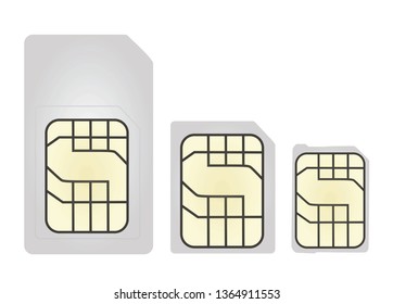 Sim cards. vector illustration