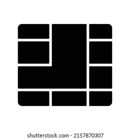 Sim chip Vector icon which is suitable for commercial work and easily modify or edit it

