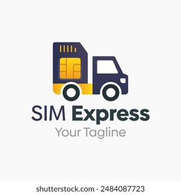 SIM Express Logo Vector Template Design. Good for Business, Startup, Agency, and Organization