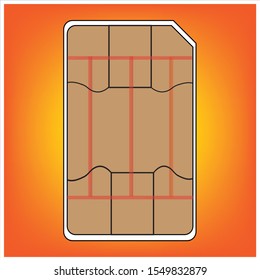 SIM icon image for mobile phones For making billboards, brochures, websites