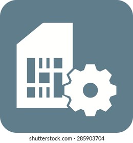 SIM, phone, circuit icon vector image. Can also be used for mobile apps, phone tab bar and settings. Suitable for use on web apps, mobile apps and print media