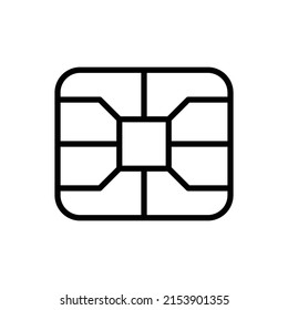 Sim simple icon vector. Flat design