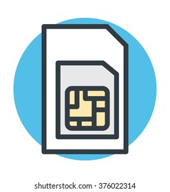 Sim Vector Icon