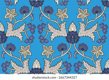 The Simbar Bunga Batik motif, from Indonesia with exclusive color development, is suitable for various purposes