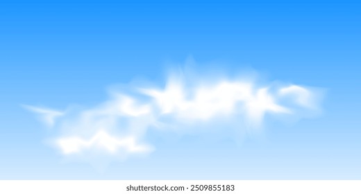 Simblue sky vector illustration with 
clouds. Sky and clouds vector background.