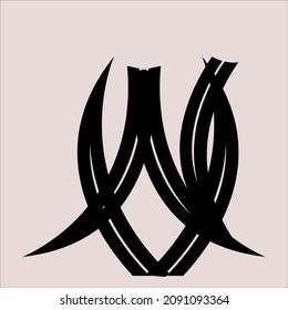 Simbol VN abstract for comunity or office 