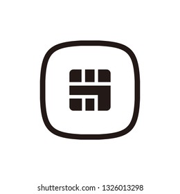 Simcard icon sign symbol