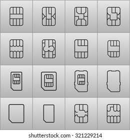 Sim-card icons