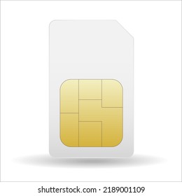 Simcard isolated 3d design gsm. Realistic sim cards Vector illustration