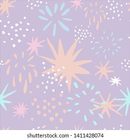 simeless handrawn pattern.  pastel colors: pink, blue, white violet. nice for backgrounds, cards, posters, textile, walls.