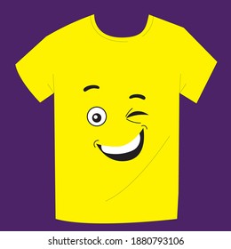 
simely_tshirt designA printed T-shirt or graphic T-shirt is a T-shirt bearing a design, image or lettering on it. Printing is done with textile printing. Various types of printed T-shirts.