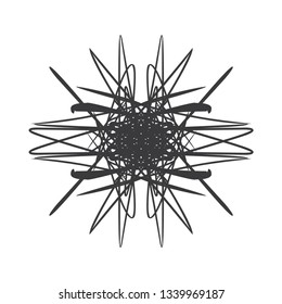 Simetric graphic ornaments - Vector