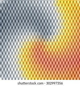 Simetrichnyh pattern of volumetric colored cubes