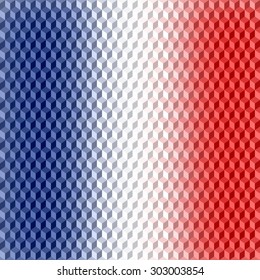 Simetrichnyh pattern of volumetric colored cubes