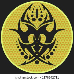 simetris tribal vector dsign