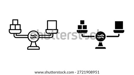 Similar icon set. Similar vector symbol in black filled and outlined style.