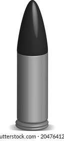 Ähnlich der einzelnen Kugel 3D Form einer Waffe. Vektormodell