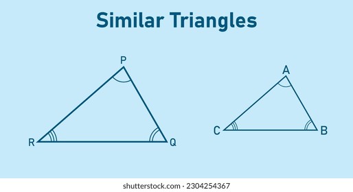 Similar triangles in geometry. Mathematics resources for teachers and students.