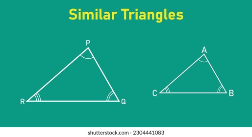 Similar triangles in geometry. Mathematics resources for teachers and students.