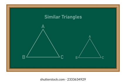 Similar triangles in geometry. Mathematics resources for teachers and students.