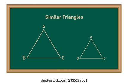 Similar triangles in geometry. Mathematics resources for teachers and students.