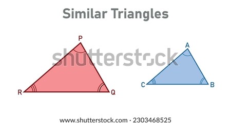 Similar triangles in geometry. Mathematics resources for teachers and students.