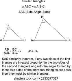 Similar Triangles Theorems SAS or Side-Angle-Side Similarity Criterion